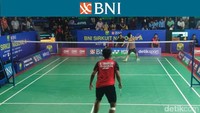 Sementara itu Moh. Zaki Ubaidillah berhadapan dengan Michael Daniel Royce Karamoy di 32 besar. Foto: Yanu Arifin/detikcom