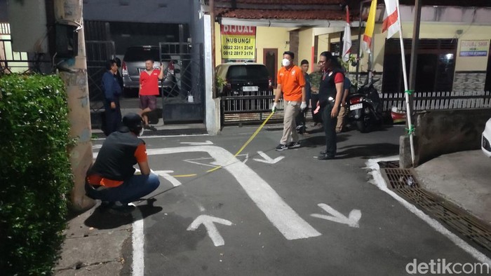 olah TKP Penganiayaan di wilayah Kelurahan Jombang, Candisari, Semarang, Rabu (9/8/2023) dini hari.