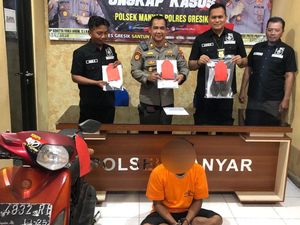 Pria di Gresik Curi Handphone Lalu Dibarter dengan Sabu