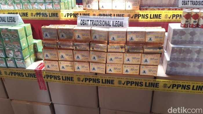Penampakan 5 Ton Jamu Ilegal Kena Ciduk Mau Diekspor ke Uzbekistan