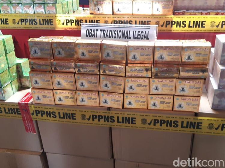 Penampakan 5 Ton Jamu Ilegal Kena Ciduk Mau Diekspor ke Uzbekistan