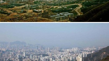 Hong Kong Pada Tahun 1964 Dan 2016 Foto: Reddit