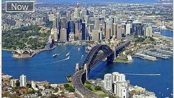 Sydney, Australia - 1932 vs. 2022 Foto: Reddit