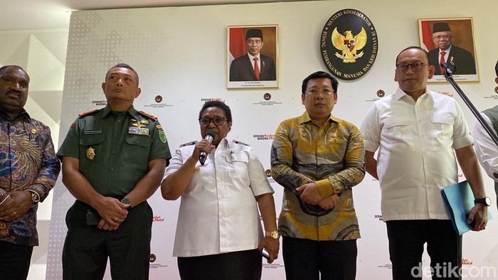 Pj Gubernur Papua Tengah RIbka Haruk (tengah) (Annisa Aulia/detikcom)