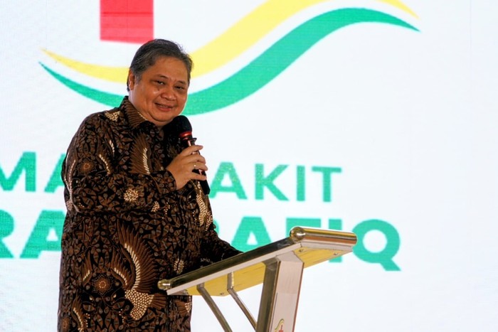 Resmikan RS di Bekasi, Airlangga Bicara Pentingnya Kemandirian Kesehatan