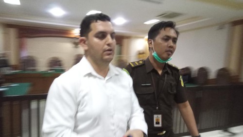 Sidang vonis atas perkara korupsi penerbitan KTP ilegal di Pengadilan Tipikor, Rabu (8/8/2023).