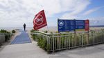 Situasi Terkini Pantai di New York Usai Turis Wanita Kritis Digigit Hiu
