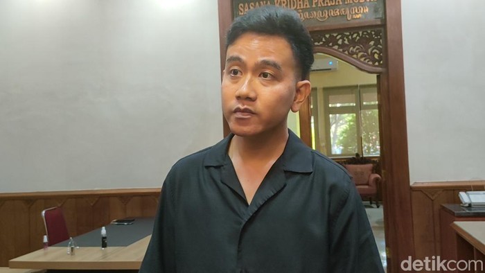 Wali Kota Solo, Gibran Rakabuming Raka di Balai Kota Solo, Rabu (9/8/2023).