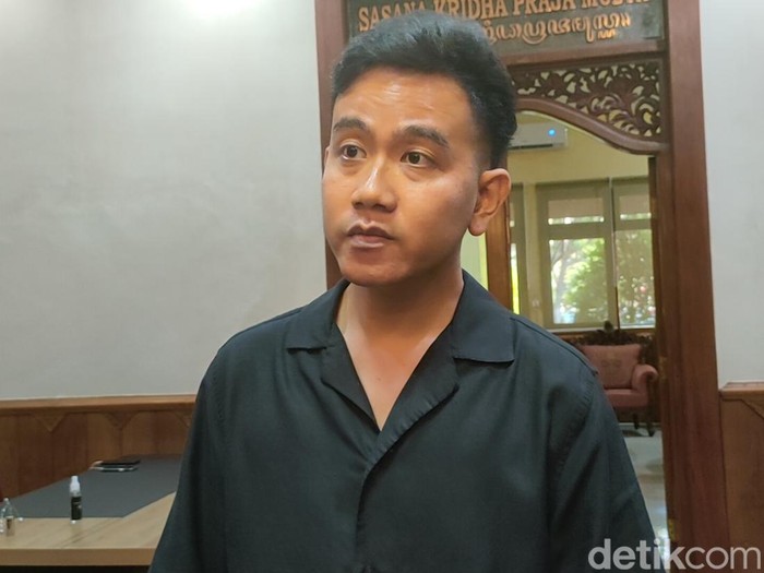 Wali Kota Solo, Gibran Rakabuming Raka di Balai Kota Solo, Rabu (9/8/2023).