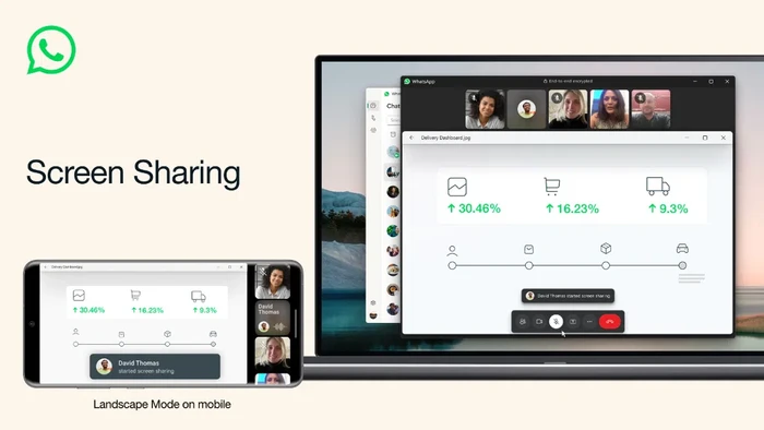 WhatsApp luncurkan fitur screen sharing