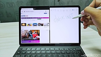 Selain itu Xiaomi Pad 6 bisa split screen. Foto: Adi Fida Rahman/detikINET