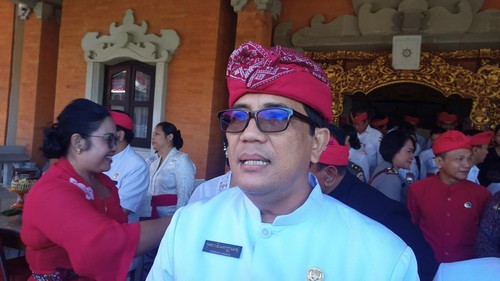 Bupati Tabanan I Komang Gede Sanjaya, Kamis (10/8/2023). (chairul amri simabur/detikBali)