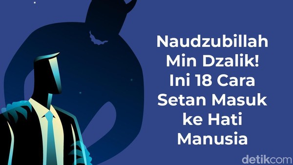 Infografis: Naudzubillah Min Dzalik! Ini 18 Cara Setan Masuk ke Hati Manusia