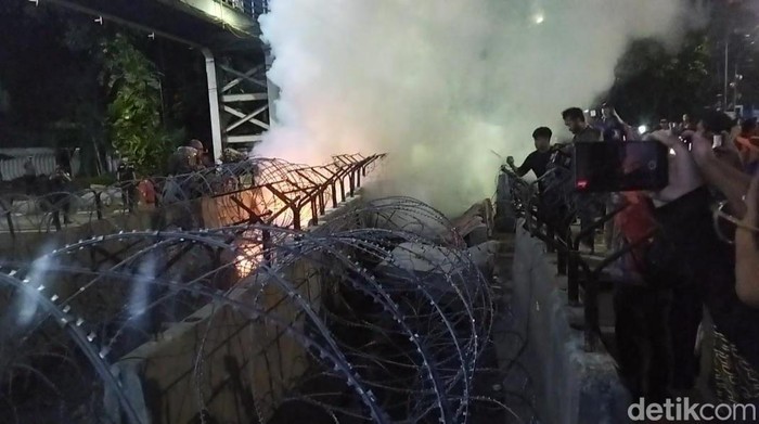 Demonstrasi di Patung Kuda (Kurniawan Fadilah/detikcom)