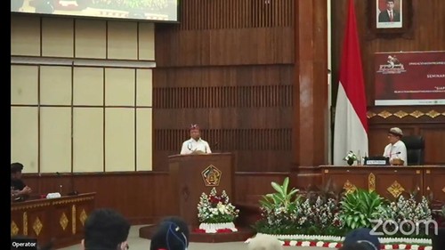 Gubernur Bali Wayan Koster di kantor Gubernur Bali, Denpasar, Kamis (10/8/2023).