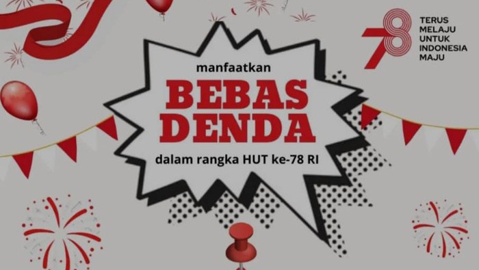 Info bebas pajak denda hingga balik nama kendaraan di Samsat seluruh Jogja. Program ini berlaku mulai 10 Agustus-30 September 2023.