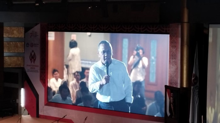 Kepala BRIN Laksana Tri Handoko saat perayaan Hari Kebangkitan Teknologi Nasional (Hakteknas) 2023.