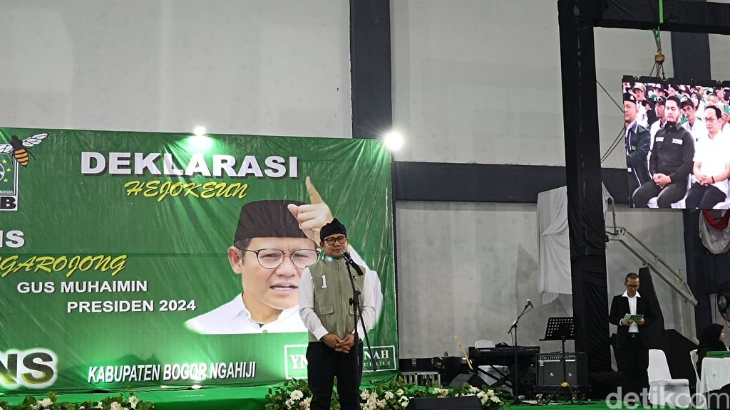 Ketua Umum PKB, Muhaimin Iskandar, atau Cak Imin, 10 Agustus 2023. (Rizky Adha Mahendra/detikcom)