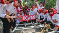 Ketua Umum Kowani Giwo Rubianto Wiyogo hadir dalam peringatan hari Konservasi Alam Nasional di Pulau Pramuka. 