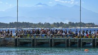 Data Dinas Pariwisata Lombok Utara mencatat rata-rata kunjungan wisatawan ke destinasi wisata Tiga Gili (Gili Trawangan, Gili Meno dan Gili Air) pada masa puncak (high season) liburan saat ini mencapai 2.000 orang per hari.