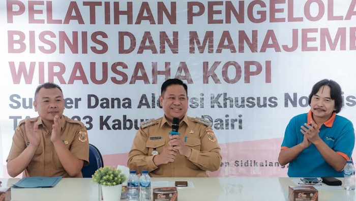 Pelatihan bisnis kopi dari Pemkab Dairi