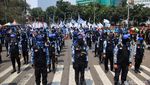 Potret Buruh Kuasai Jalan Thamrin