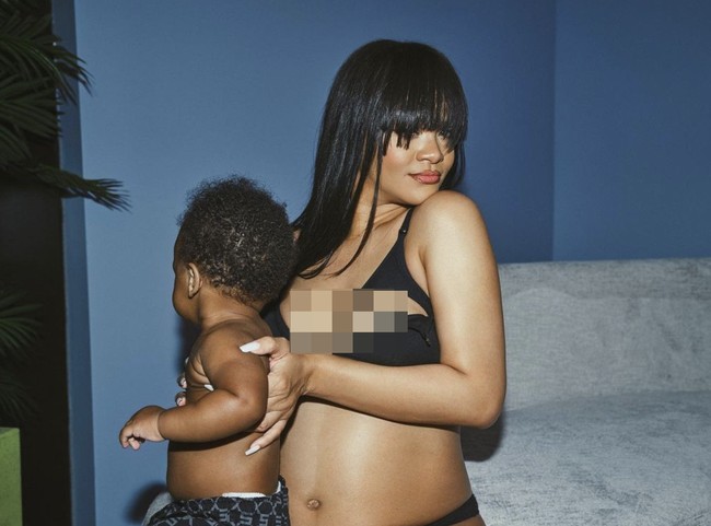 Foto-foto menandai kehadiran produk terbaru Savage x Fenty. Rihanna mengemabangkan bra khusus untuk ibu hamil dan calon ibu. (Foto: Instagram/@savagexfenty)