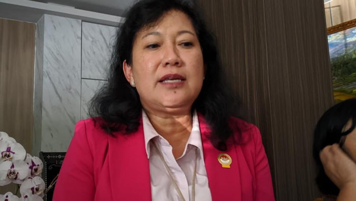 Wakil Ketua Lembaga Perlindungan Saksi dan Korban Livia Iskandar. (Foto: Ahmad Viqi/detikBali)