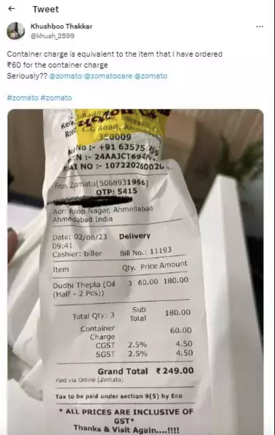 Wanita Ini Kesal Diminta Bayar Rp 10 Ribu untuk Biaya Bungkus Makanan