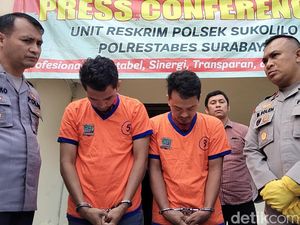 2 Bandit Sadis di Surabaya Ditangkap, Konsumsi Sabu Sebelum Beraksi
