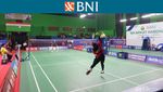 Foto: Partai Dramatis Erghya Vs Zahra di BNI Sirnas Banten Hari Kelima