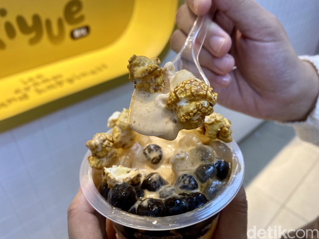 Es krim caramel popcorn