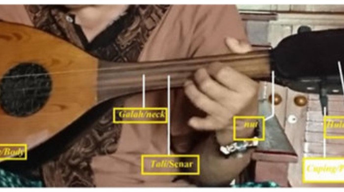 Alat musik tradisional Lampung, gambus.