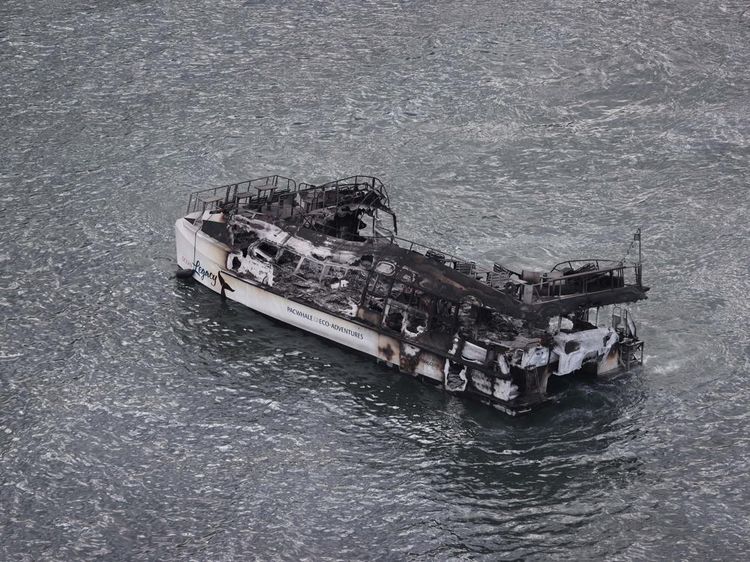 Kebakaran Hutan di Hawaii, Boat Ini Ikut Hangus