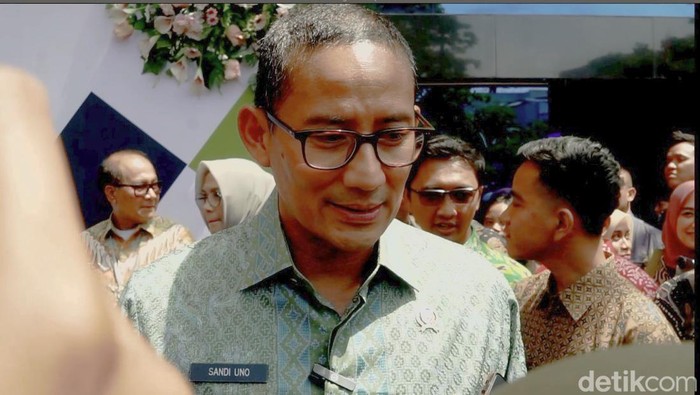 Menparekraf Sandiaga Uno di Solo Technopark, Jumat (11/8/2023).