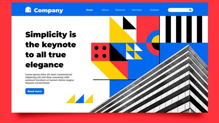 Contoh Mondrian Layout