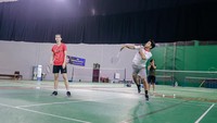 Nadhif Zahiruddin menjadi salah satu yang ikut berlatih di markas PBSI. Foto: Dok. KUY Media