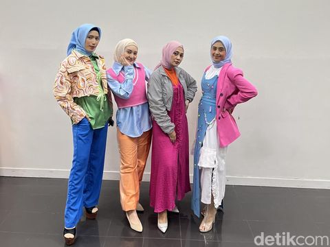 Penampilan 25 finalis Emeron Hijab Hunt 2023 tampil berbeda saat final.