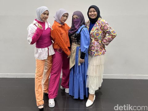 Penampilan 25 finalis Emeron Hijab Hunt 2023 tampil berbeda saat final.