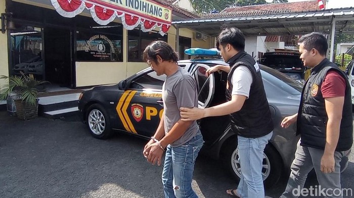 Preman Tasikmalaya Ajid ditangkap polisi.