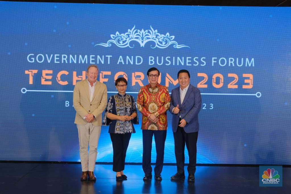 Suasana forum Bali Process di Bali (9-11 Agustus 2023). (CNBC Indonesia/Wahyu Daniel)