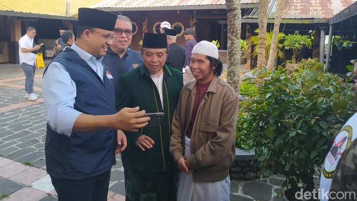 Anies Baswedan di Kota Magelang, Jawa Tengah, Sabtu (12/8/2023).