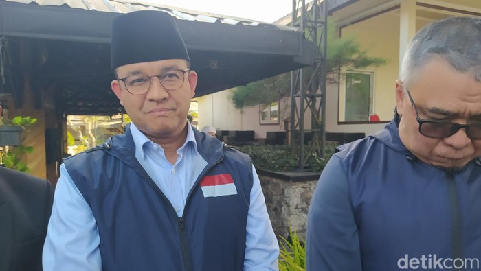 Anies Baswedan di Kota Magelang, Jawa Tengah, Sabtu (12/8/2023).