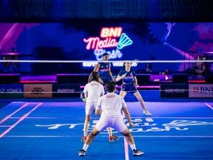 Apriyani Rahayu Jadi Komentator Dadakan BNI Media Clash 3.0