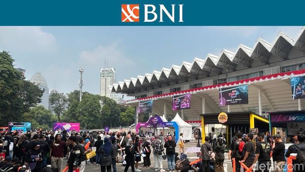 Keseruan BNI Media Clash 3.0 di Istora GBK, Senayan, Jakarta, Sabtu (12/8/2023)