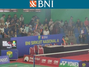 Riuhnya GOR Alun-alun Maulana Yusuf di Final BNI Sirnas A Banten 2023
