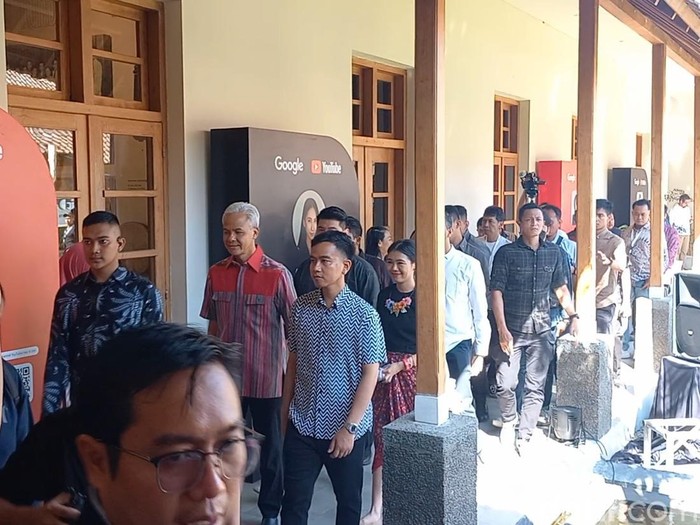 Ganjar Pranowo di Lokananta Solo, Sabtu (12/8/2023).