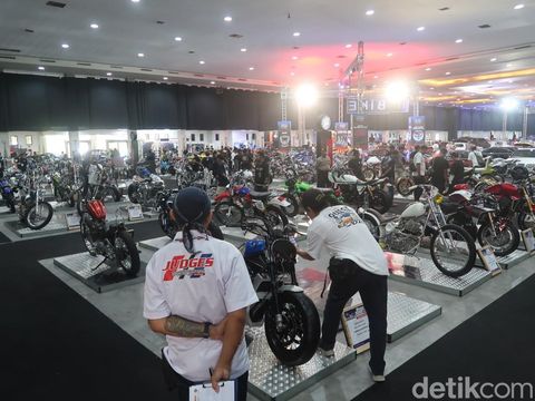Indonesian Custom Show (ICS) 2023 di Jogja Expo Center (JEC), Sabtu (12/8/2023).