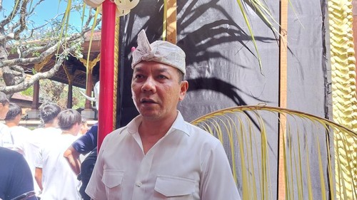 Kepala Satuan Polisi Pamong Praja (Kasatpol PP) Provinsi Bali I Dewa Nyoman Rai Dharmadi saat ditemui di Rumah Jabatan Gubernur Bali, Sabtu (12/8/2023).