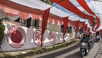 Lorong ini sengaja dibuat untuk memeriahkan HUT ke-78 Kemerdekaan RI.